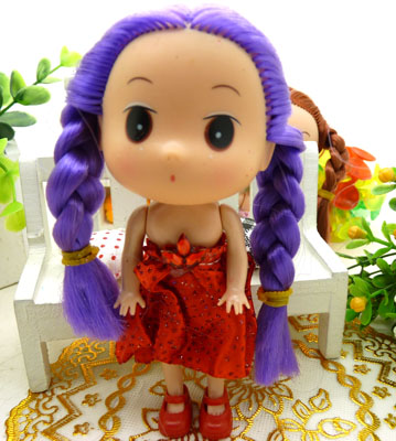 雙辮淑女迷糊娃娃 婚慶小禮品 兒童生日禮物---雙辮迷糊娃掛件A31-1-3