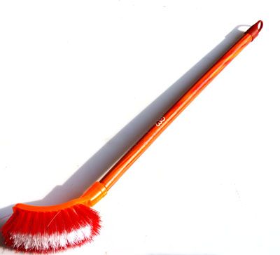 木1208把馬桶刷 家用型 實木馬桶刷 -長把木柄方馬桶刷200/件六B30-4-1