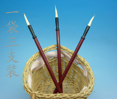 小毛筆 勾線筆 國畫 山水畫水墨畫毛筆 -3支毛筆六C3-2-4