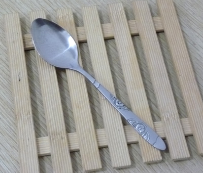 兒童餐具 富貴花小勺 調(diào)羹 不銹鋼 飯勺 湯勺 --富貴花勺2號(hào)尖匙六B35-2-2