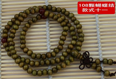 天然紫顫木手鏈 108顆佛珠手鏈女款飾品 印度小葉香木辟邪 -紅玉手鏈細(xì)