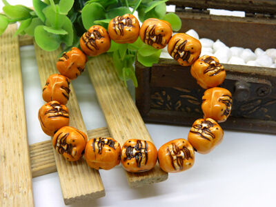 彌勒佛頭手鏈?zhǔn)执鹬榉鸫?招財(cái)辟邪轉(zhuǎn)運(yùn)男女 