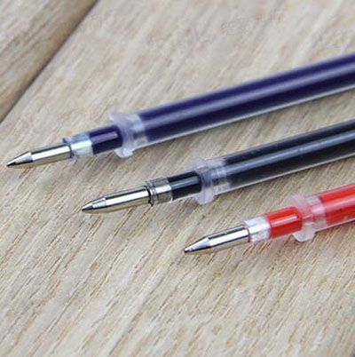 5支裝巨無霸中性筆芯 簽字筆芯 0.5mm水筆替芯-黑色六B41-1-2