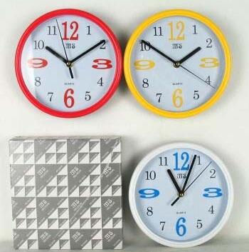 藝禮品 婚慶禮品 家居飾品8寸圓形掛鐘88632E4-1-2