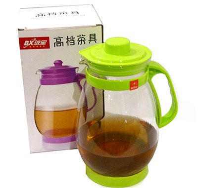 2000ML耐熱玻璃冷水壺 大容量水滴壺涼水壺 咖啡壺BX650六B21-2-2