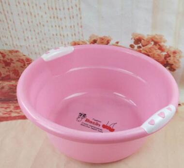 歐式創(chuàng)意46cm加厚9514雙耳塑料洗臉盆大號(hào)洗腳盆子摔不爛北1