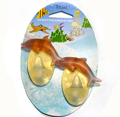 買貴10倍退款2枚裝超強承重10KG創(chuàng)意海洋立體強力掛鉤粘鉤批發(fā)6010---六B17-3-2