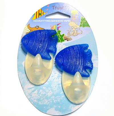 買貴10倍退款2枚裝超強承重10KG創(chuàng)意海洋立體強力掛鉤粘鉤批發(fā)6013--六B17-3-2