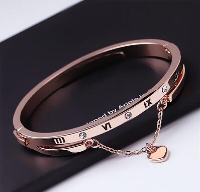 韓版高檔水晶貓眼石花朵手鐲女韓國鋯石手鏈手環(huán)手飾品生日禮物六C4-1-3