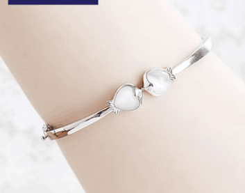 韓版高檔水晶貓眼石花朵手鐲女韓國鋯石手鏈手環(huán)手飾品生日禮物六C4-1-3