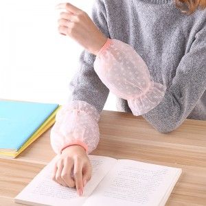雙層紗布防污可愛印花袖套 四季防臟好看袖套女