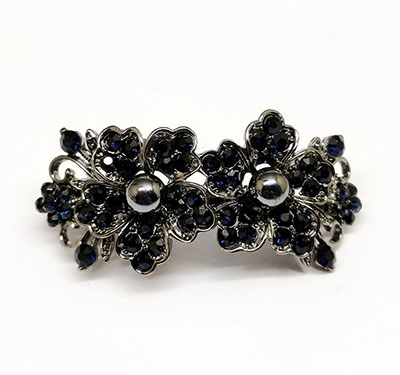 韓版水晶發(fā)夾古色飾品發(fā)飾蝴蝶結(jié)合金水鉆彈簧夾 C5-2-3