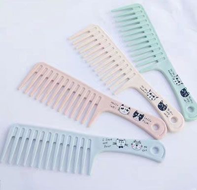 大尺寬齒塑料美發(fā)工具大卷長發(fā)濕發(fā)大齒梳子C9-2-2
