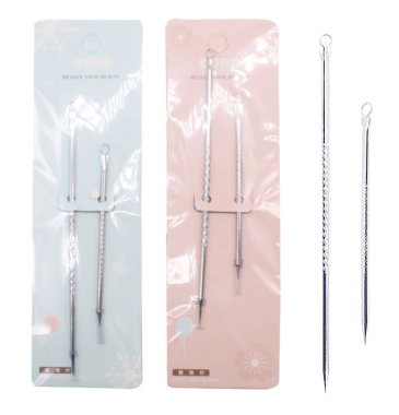 YH-010號(hào)2枚裝美妝專用美容工具 粉刺針 韓版專業(yè)除黑頭痘痘粉刺針?lè)鄞提樚籽bC7-2-1