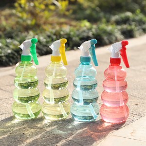 家用園藝工具 便攜式園林噴水壺560ml透明葫蘆形噴壺A9-2-5