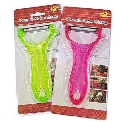 6828創(chuàng)意水晶透明糖果色水果削皮器 廚房工具刨皮刀 瓜果刨土豆削皮刀480/件24/盒六B35-2-4