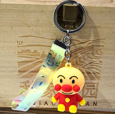 2號(hào)創(chuàng)意卡通汽車(chē)鑰匙扣包包書(shū)包掛飾鑰匙鏈圈禮物女生掛件C6C7空白-2