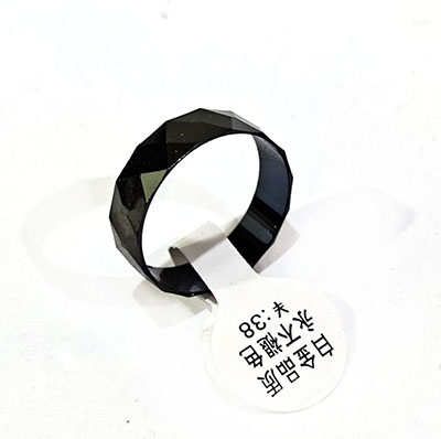 戒指指環(huán)鉆面切割指環(huán)鋼戒指B3-5-3