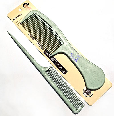 65號（2個裝）小麥秸稈防靜電護發(fā)粗齒細齒梳C2-1-6