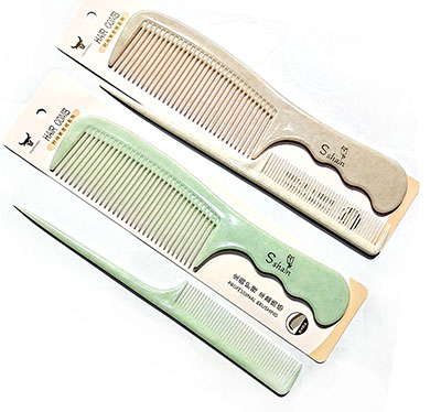 66號（2個(gè)裝）玉石對梳防靜電護(hù)發(fā)粗齒細(xì)齒梳C9-1-3