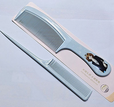 63號(hào)（2個(gè)裝）卡通人物對(duì)梳防靜電護(hù)發(fā)粗齒細(xì)齒梳C3-2-3