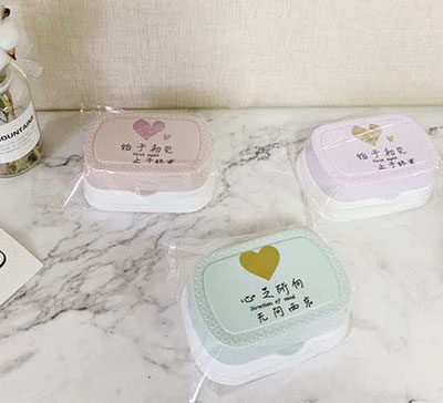 2175帶蓋香皂盒旅行便攜皂盒肥皂透明皂托瀝水防水置物250/箱六B17-1-3