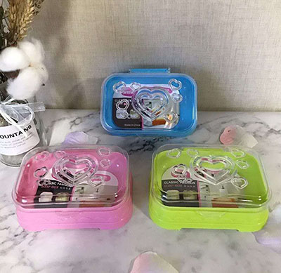 2188帶蓋香皂盒旅行便攜皂盒肥皂透明皂托瀝水防水置物250/箱六B10-1-2B7-1-2