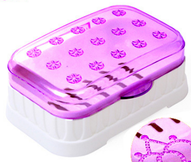 2149帶蓋香皂盒旅行便攜皂盒肥皂透明皂托瀝水防水置物250/箱六B10-2-3