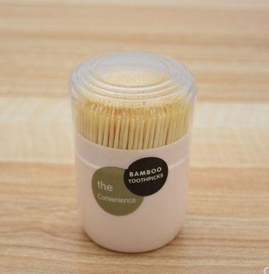 301天然竹牙簽300支日式風(fēng)格牙簽瓶牙簽盒裝360/件10/包六B25-3-2