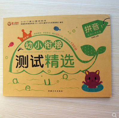 童心童語幼小銜接測試精選語言測試卷幼兒園學前漢字拼音語文測試卷A32-3-4