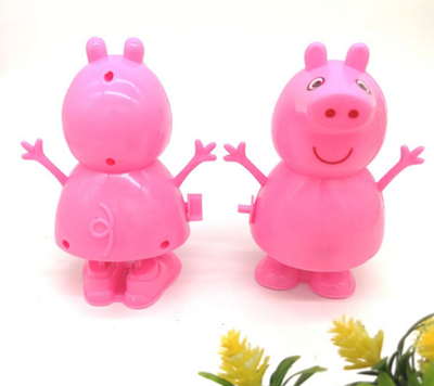 Y-12上鏈小豬小動物2元店3元店兒童玩具504/箱六B12-3-上