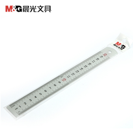 晨光ARL96026不銹鋼直尺 20cm鋁合金尺子學(xué)生直尺辦公文具用品 六1號ZBJ6-4-5