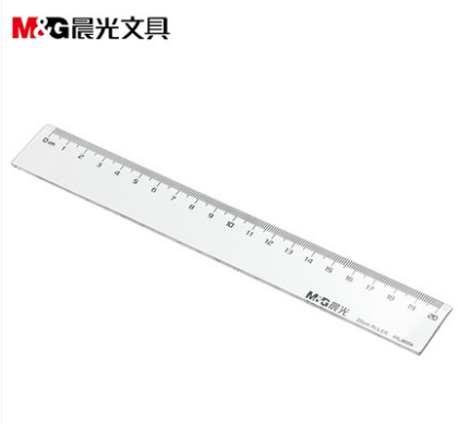 晨光文具 直尺 有機(jī)塑料尺子20cm學(xué)生用透明繪圖制圖工具ARL96004 六1號(hào)ZBJ6-4-5