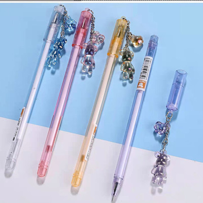 16184 SHY BEAR掛件系列中性筆學(xué)生用黑色簽字筆六A2-5-3六B30-1-3
