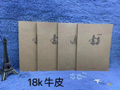 18K 牛皮活頁本記事本子筆記本清新計劃分類本子六B36-3-3