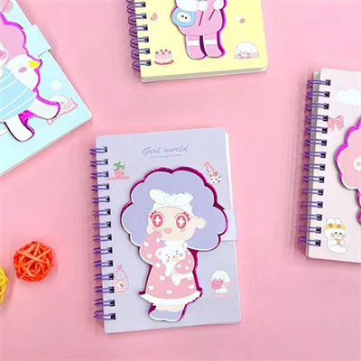 A6---203-2德派萬品A6 大頭女孩線圈本  筆記本 記事本  340/件C2-1-2