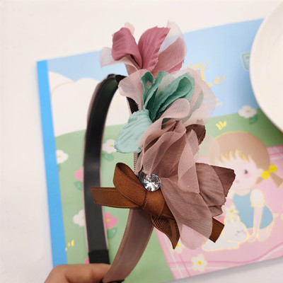 特價(jià)韓國超仙歐根紗蝴蝶結(jié)花朵發(fā)箍C4-2-4