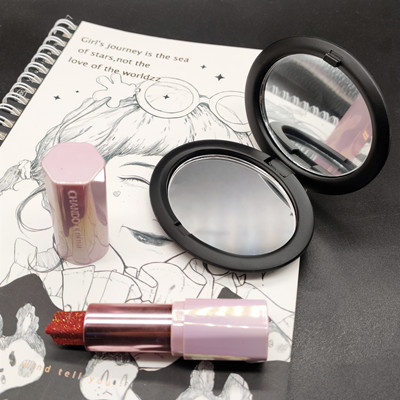 特價橢圓化妝鏡雙面鏡一面放大迷你小鏡子C1-3-2