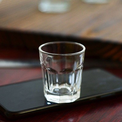 BX5249 6個裝家用厚底八角小酒杯套裝透明白酒杯 288/件 六B10-1-1