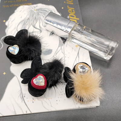 特價(jià)5號(hào)絲絨迷你百搭發(fā)夾小巧精致時(shí)尚側(cè)邊夾C7-2-4