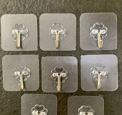 透明無痕粘貼掛鉤 不銹鋼承重廚房用掛勾 門后免打孔粘鉤六B9-2-2