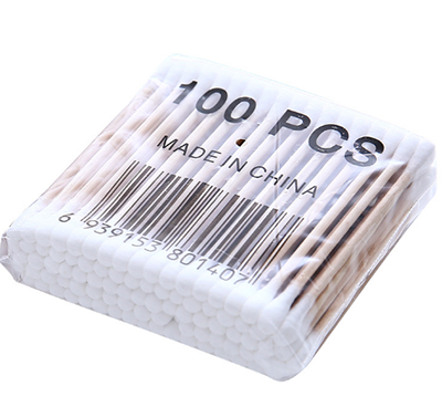100#木質(zhì)雙頭一次性棉簽 棉花棒清潔棉棒棉簽六B20-4-2