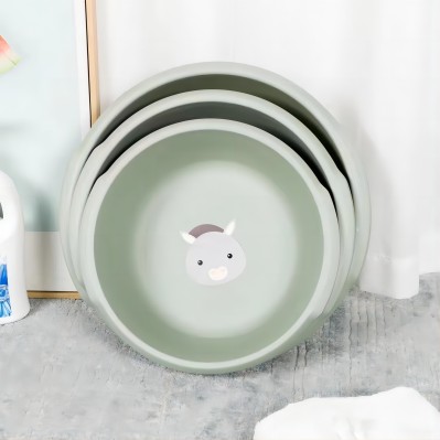 （100/件）CX-7030家用塑料洗臉盆北歐風(fēng)衛(wèi)生間學(xué)生宿舍洗衣洗菜臉盆六B28-3-1