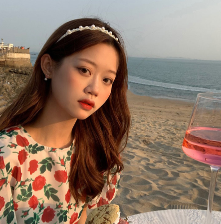  發(fā)箍復(fù)古風(fēng)塑料仿珍珠法式少女頭箍壓發(fā)編發(fā)發(fā)卡