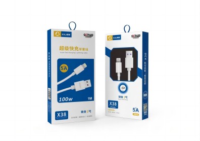 （正品）X38蘋果數(shù)據(jù)線閃充線12/包A29-2-3