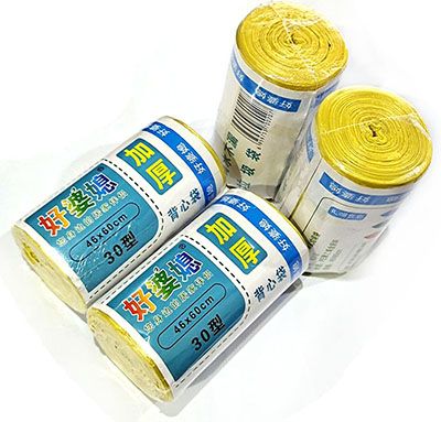 好婆媳背心式手提垃圾袋加厚大號(hào)廚房家用衛(wèi)生間垃圾袋六B1-1-2