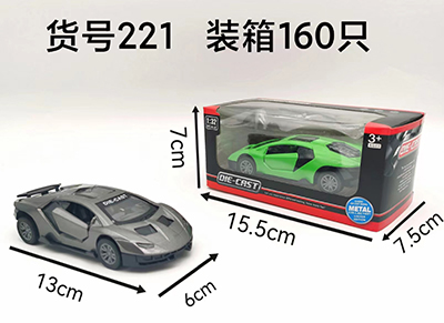 221回力開車門合金車多款顏色隨機(jī)混裝B41-2-4