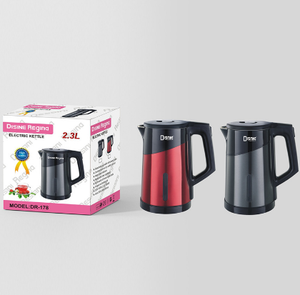 外貿(mào)出口歐規(guī)插頭英文電熱水壺 彩鋼電水壺 electric kettle