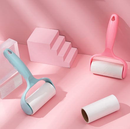 衣服刷粘塵紙粘毛器粘塵滾筒刷可撕式衣物去毛寵物毛球刷除塵紙六B42-4-4