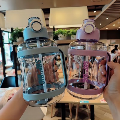 661太空杯-2500ml新款噸噸水壺吸管杯耐熱耐摔運動健身太空杯 48個/件六A1-1-1